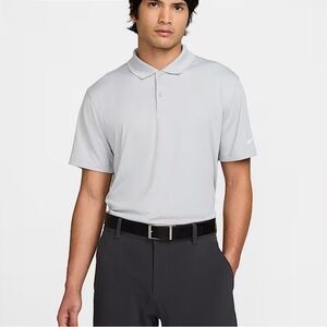 Nike Dri-FIT polo in Light Gray